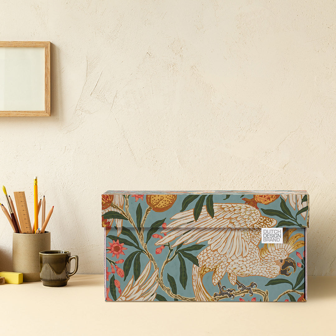 Cockatoo & Pomegranate Storage Box Medium
