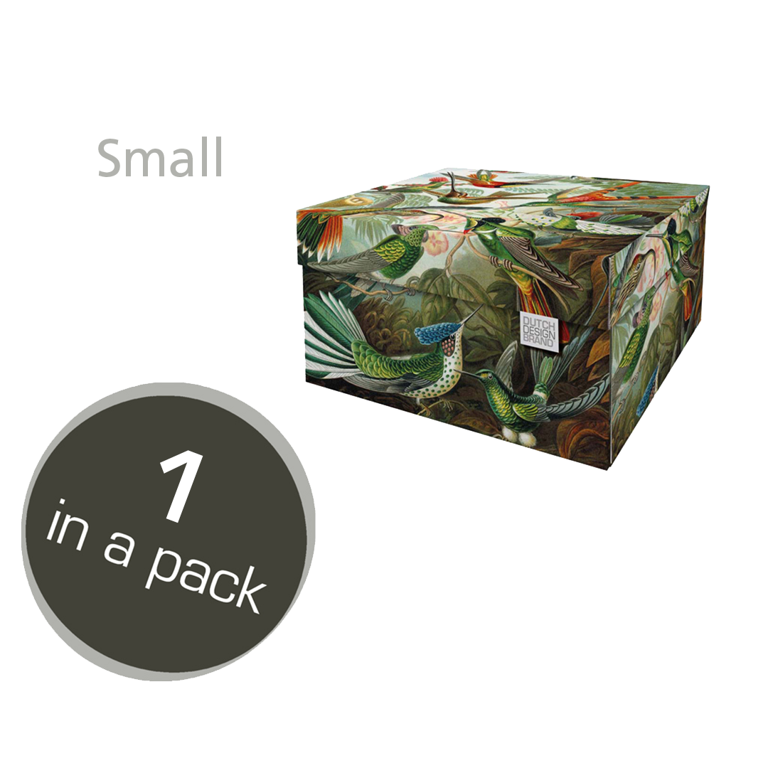 Petite boîte de rangement avec oiseaux.