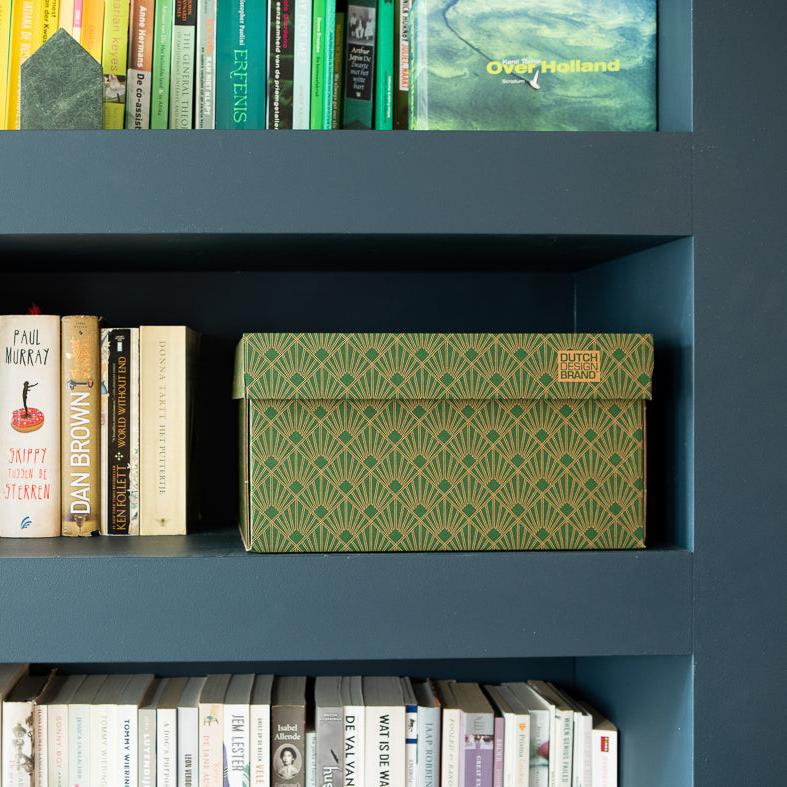 Art Deco Velvet Green Storage Box Classic B2B