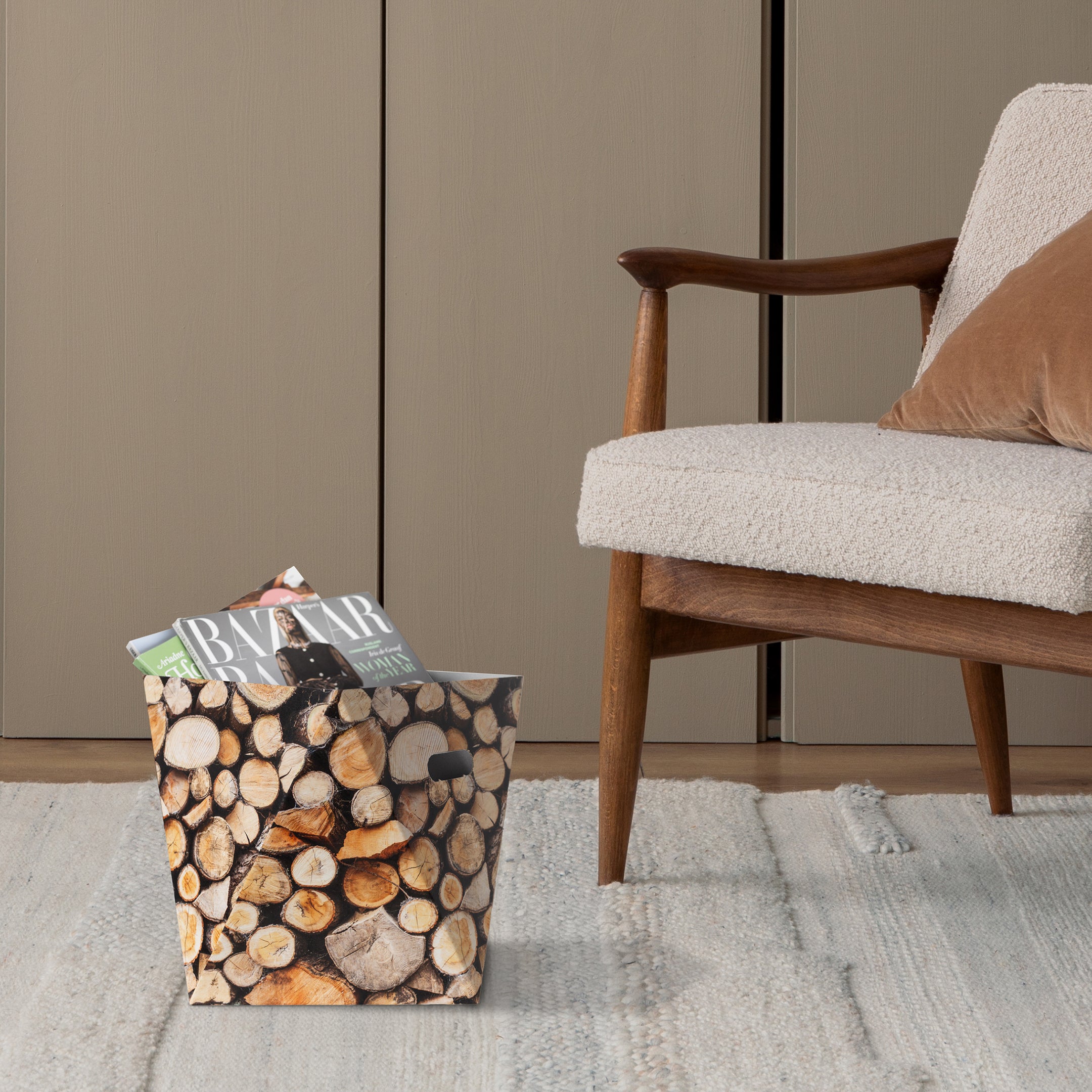 Wood Basket Christmas