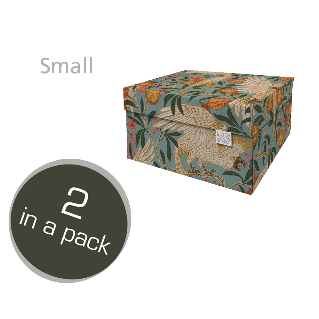 Cockatoo & Pomegranate Storage Box Small