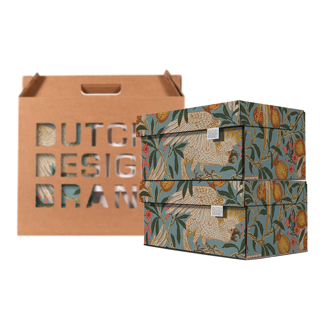 Cockatoo & Pomegranate Storage Box Small