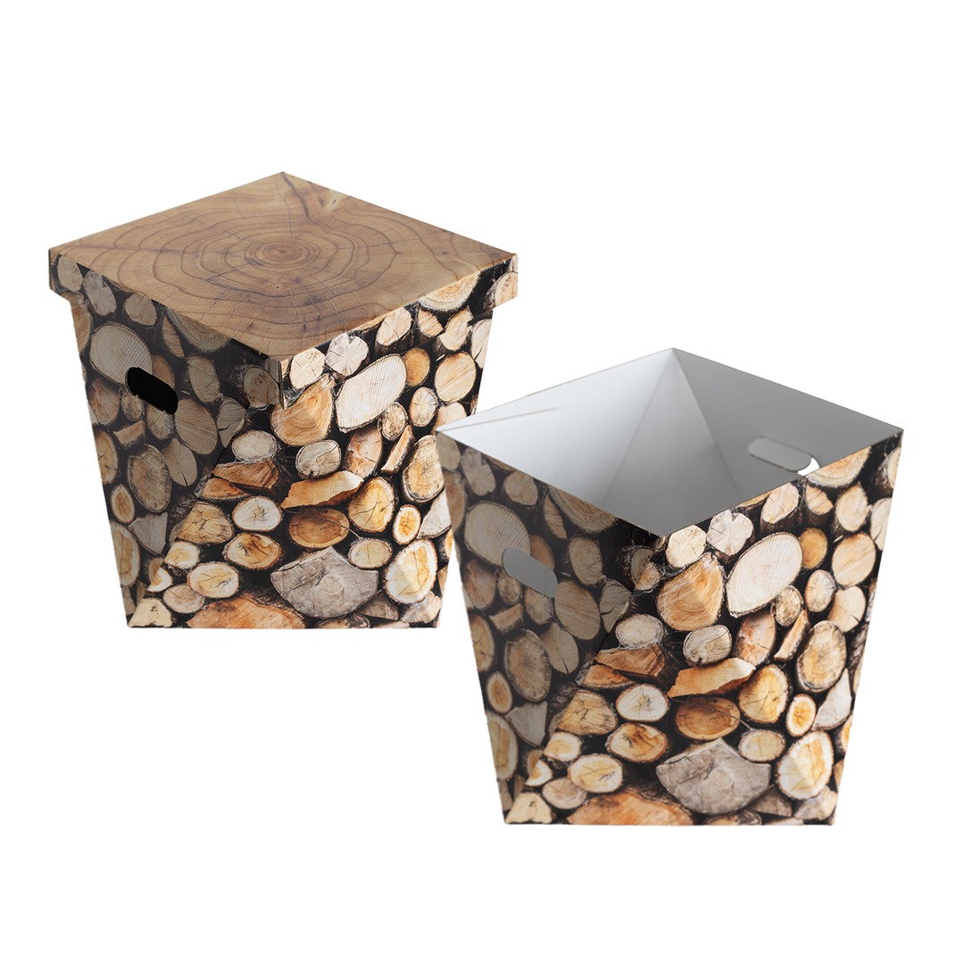 Wood Basket Christmas