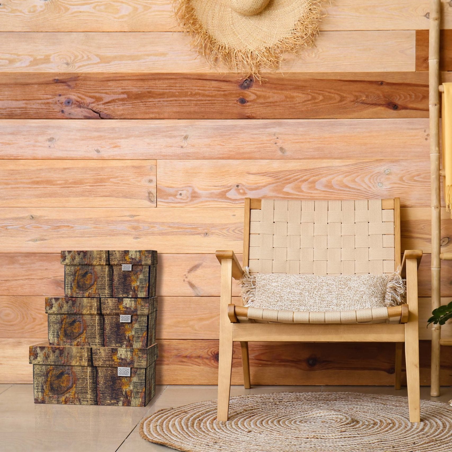 Tree Trunk Storage Box Classic Kerst