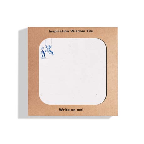 Packaged Swing Wisdom Tile depicting a child pushing another on a swing.