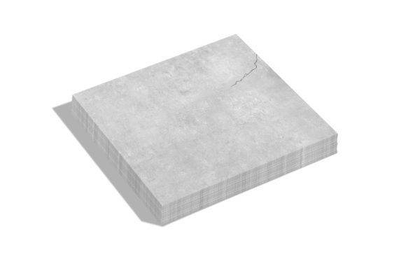 Concrete Napkins. Print resembles light-grey concrete.