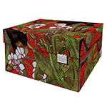Dutch Design Storage Box Christmas Red Panther