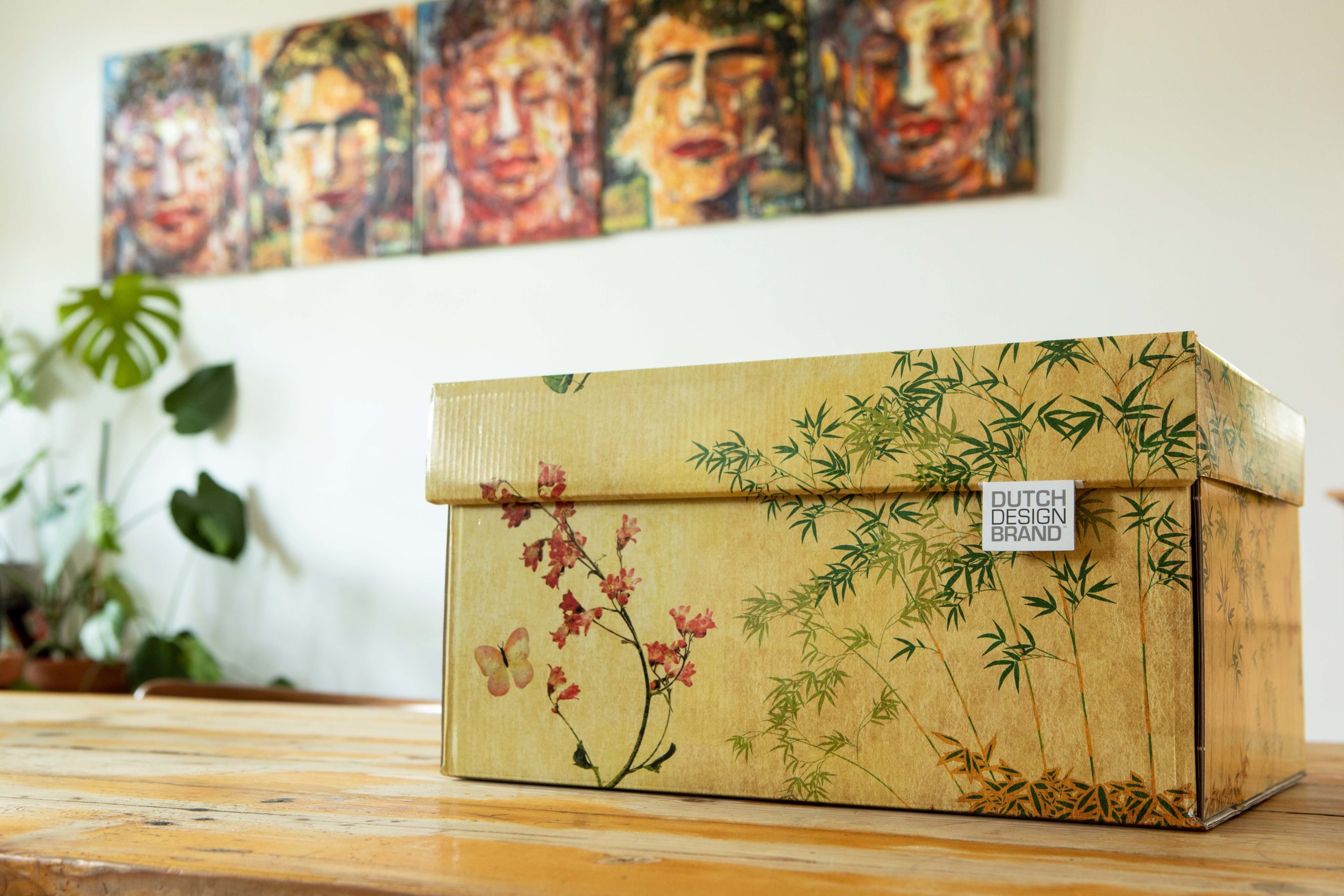 Hover image for Japanese Blossom Storage Box Classic Christmas