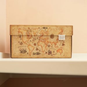 Dutch Design Storage Box Ancient World Map