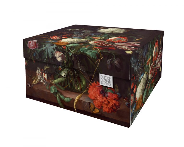 NEW Dutch Design Storage Box Kerst Flowers