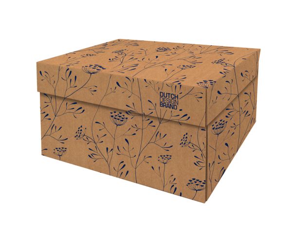 The Heracleum Storage Box is decorated with drawings of hogweed all over the box.