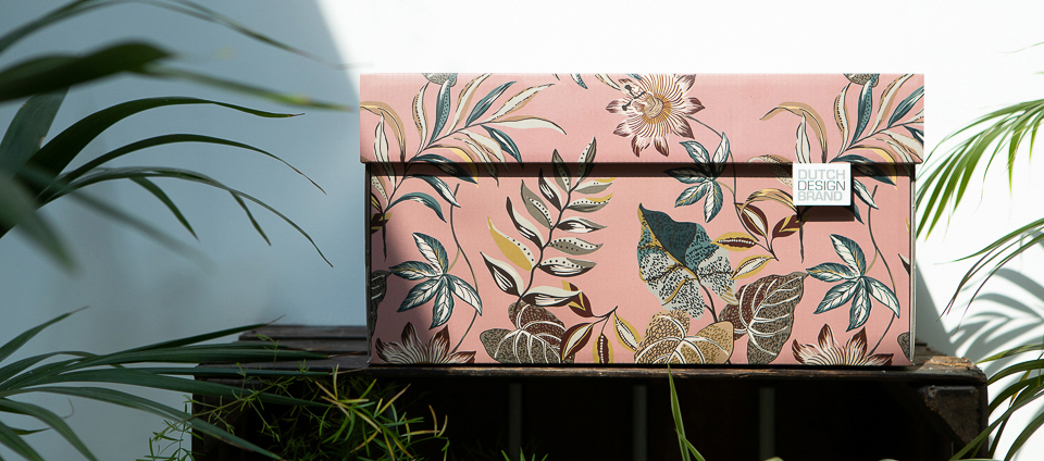 Dutch Design Storage Box Kerst Floral Garden
