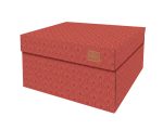 Art Deco Velvet Red Storage Box Classic Kerst